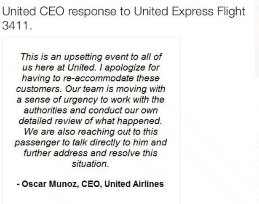 Airlines' Response